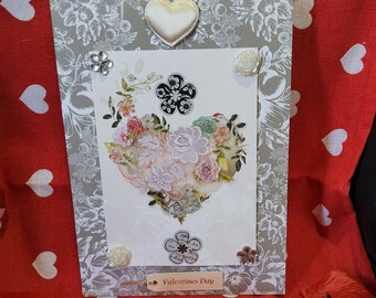 Valentines Greeting Card - Vintage Heart