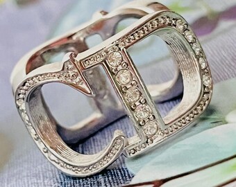 アクセサリー Vintage Christian Dior Line Stone Ring Vintage 1971 CHRISTIAN DIOR Red Rhinestone Ring - Etsy