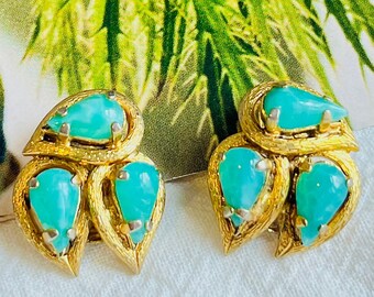 松*様 Christian Dior グリーンジュエリーセット Christian Dior 1965 Vintage Emerald Jade Green Trio Water