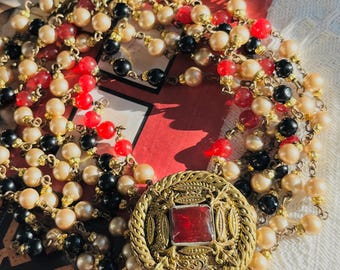 Chanel Vintage 1994 Logo CC Coco Double Circle Round Rope