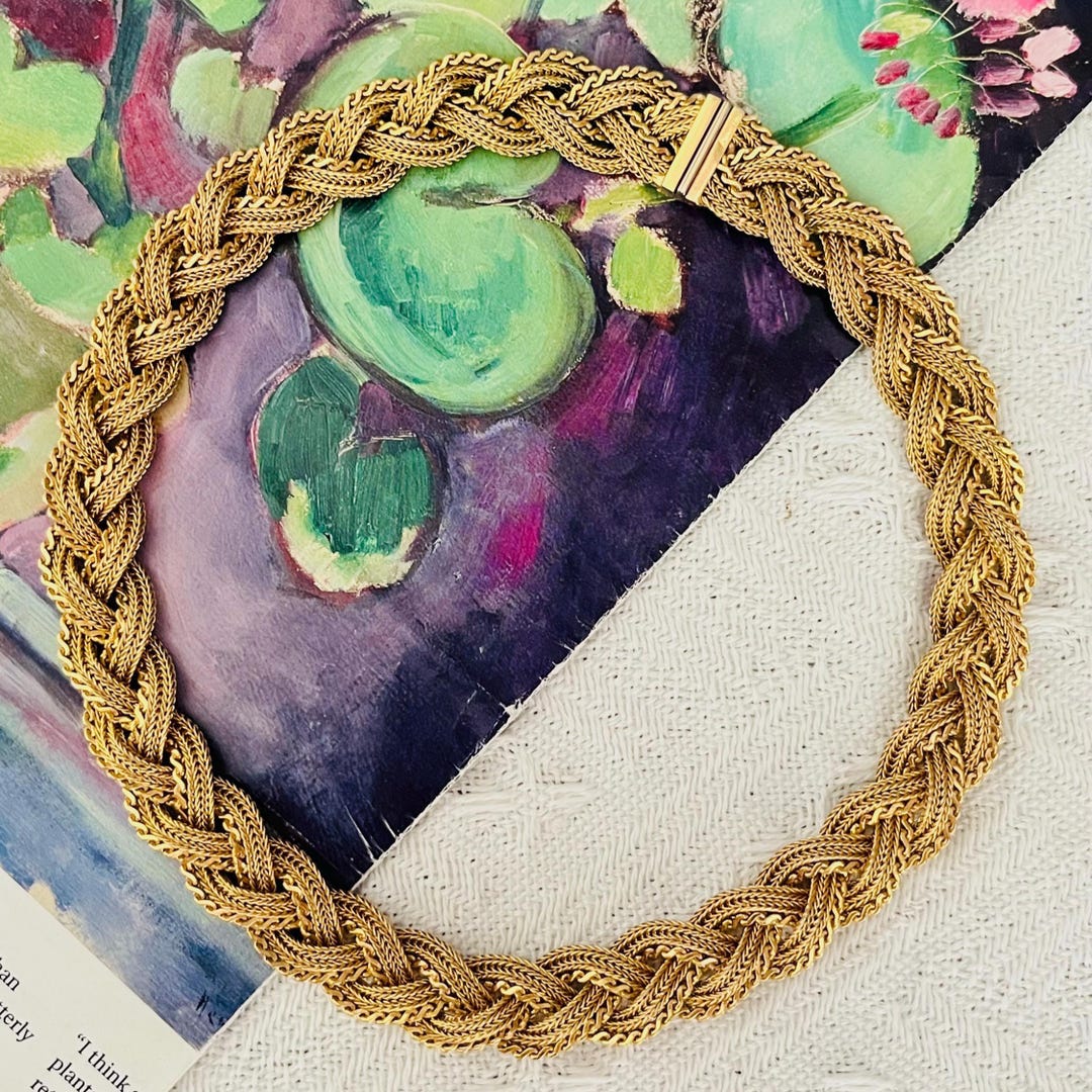 Christian Dior GROSSE 1965 Braided Knot Woven Mesh Intertwined