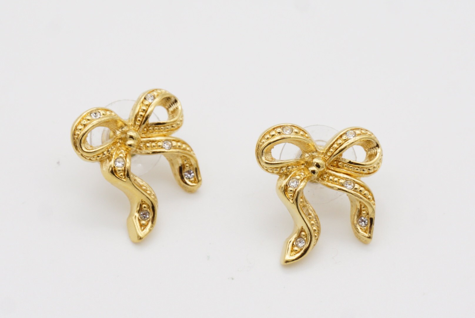 ⭐︎美品⭐︎Christian Dior⭐︎ ヴィンテージリボンピアス クリスチャン・ディオール ヴィンテージ ノット ボウ バタフライ