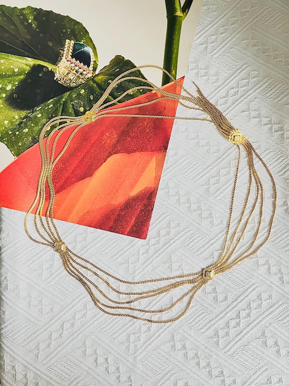 Vintage Christian Dior 5 Strand Gold Tone Belt Dior | Accessories | Vintage Christian Dior 5 Strand Gold  main image 2