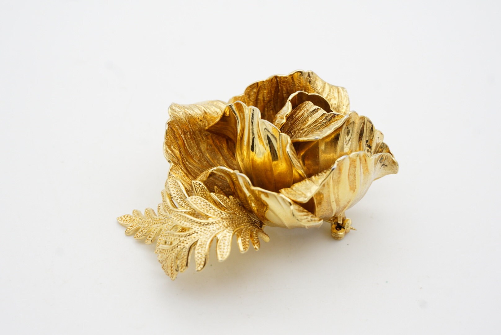 Christian Dior GROSSE 1961 Vintage Sculpted 3D Vivid Rose