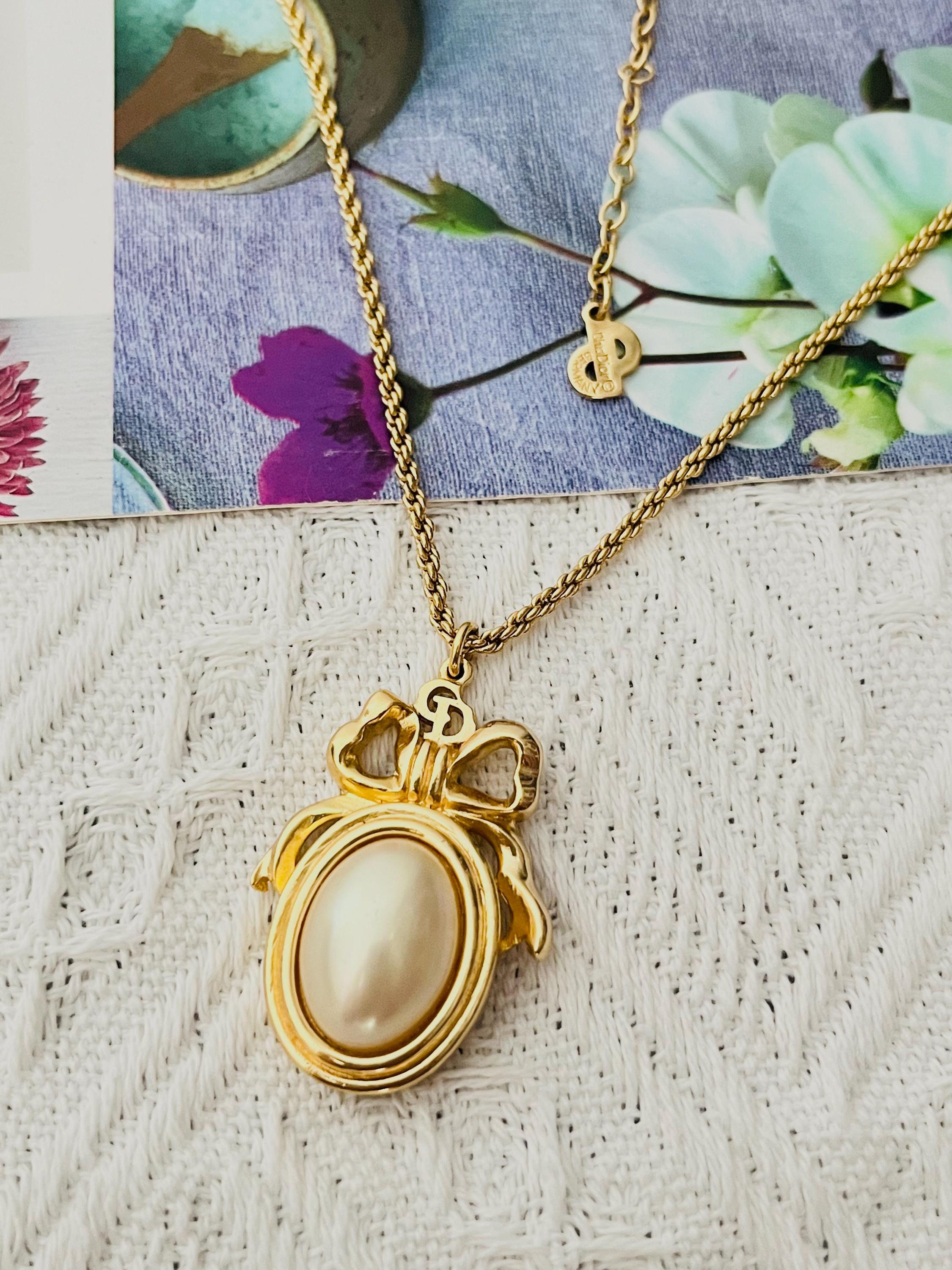 Dior ribbon necklace - Etsy 日本