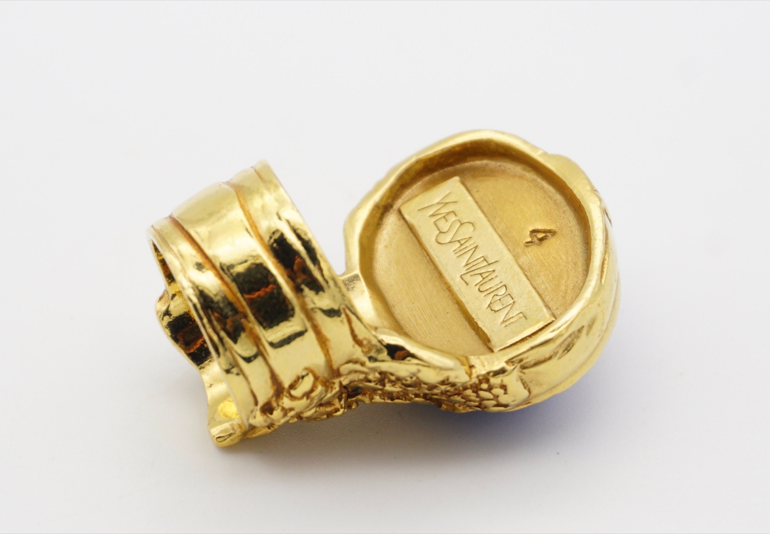 Yves Saint Laurent YSL Arty Lapis Navy Statement Cabochon Chunky Ring, US 4, Gold, Mom, Y2K, Girl, Wife, Anniversary, Wedding, Birthday Gift - Etsy Yves Saint Laurent YSL Arty Lapis Navy Statement Cabochon Chunky Ring, US 4, Gold, Mom, Y2K, Girl, Wife, Anniversary, Wedding, Birthday Gift - Etsy