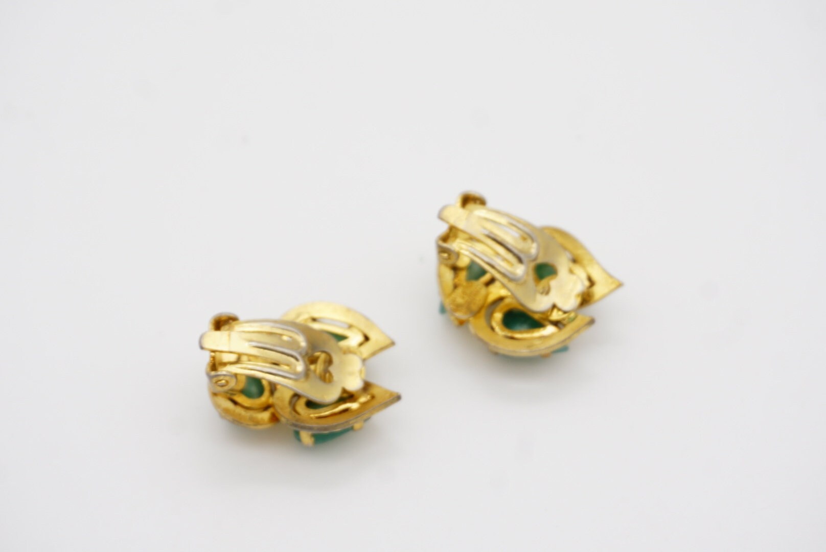 Christian Dior 1965 Vintage Emerald Jade Green Trio Water