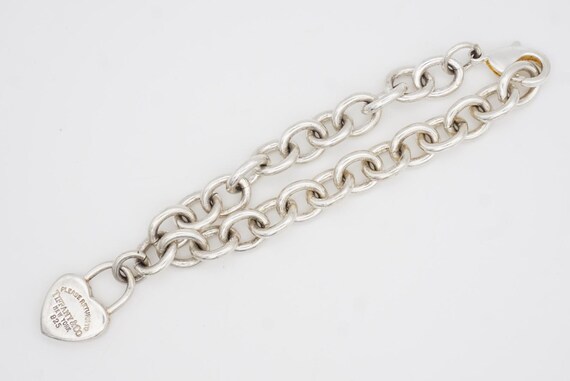 レアVintage Return to Tiffany ハートバングル 925 Tiffany & Co Vintage Please Return to Heart Lock Bracelet, 925