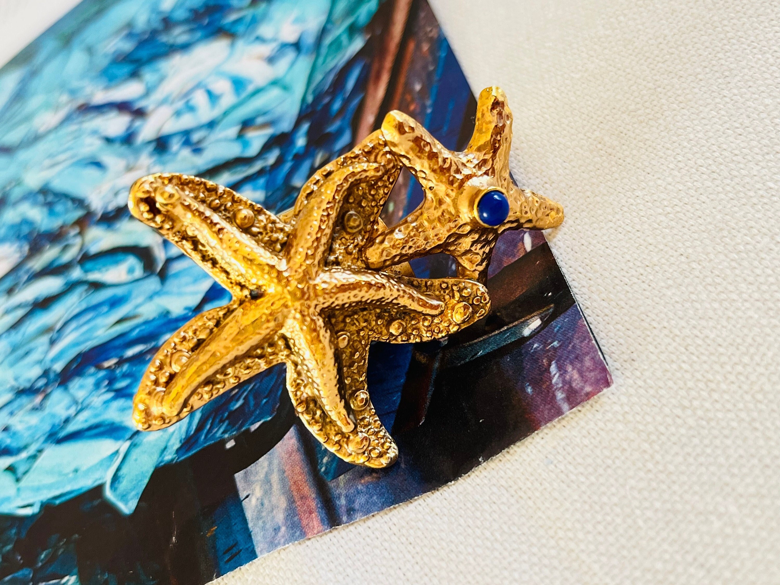超希少　サンローラン　アーティ　リング　ラピスラズリ Ysl Arty Ring - Etsy
