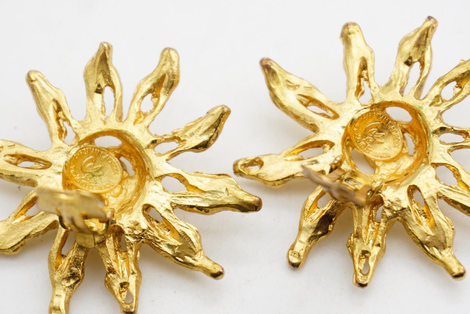 Christian Lacroix Vintage Baroque Large Sun Star Burst Swirl