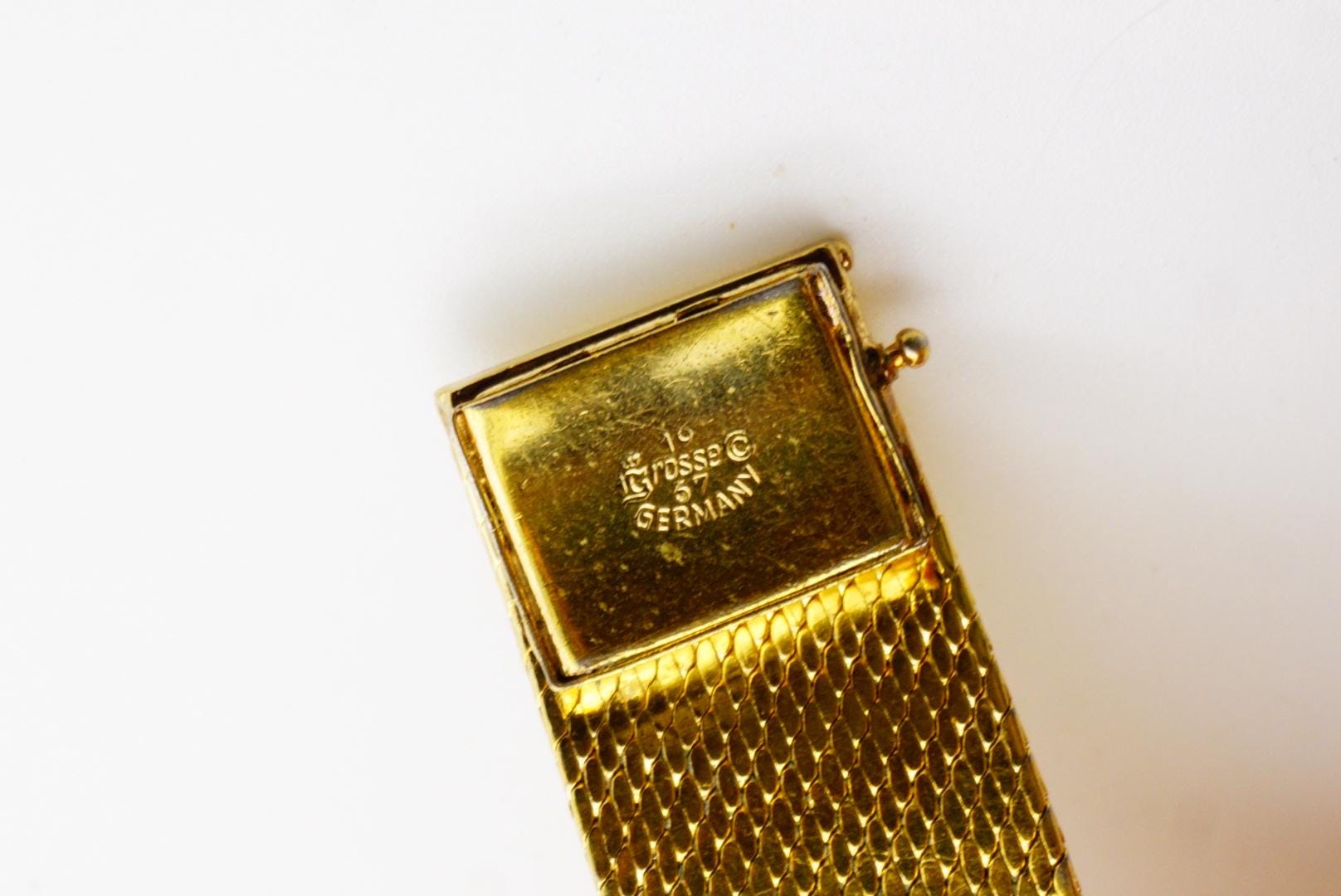 Christian Dior GROSSE 1967 Relief Flame Ridged Woven Mesh 