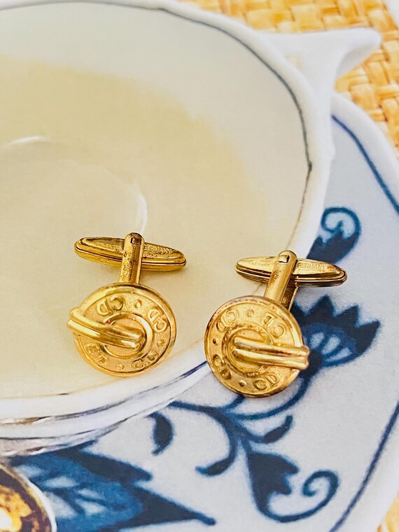 Christian dior cufflinks 1980s - Gem