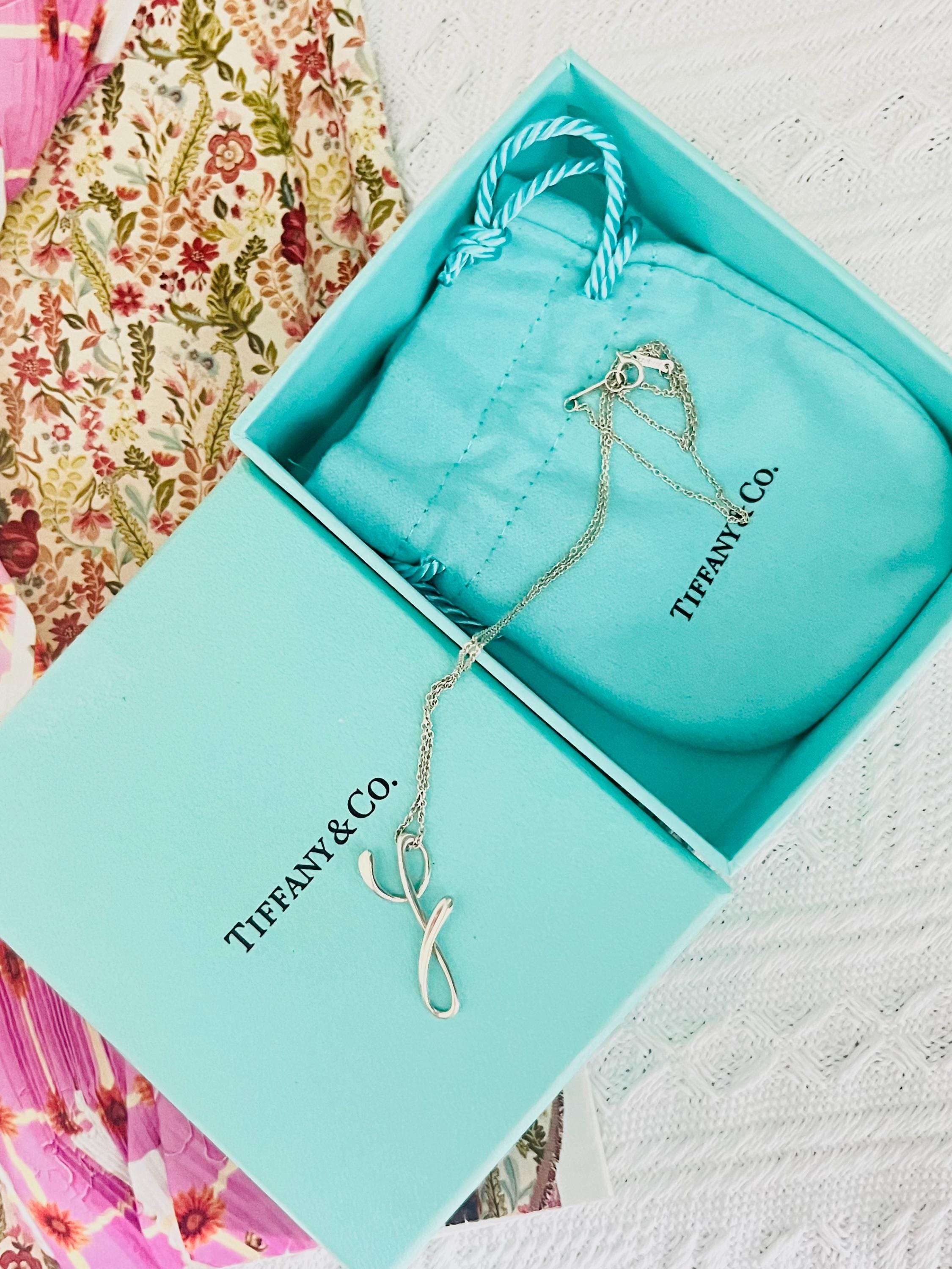 Tiffany & Co Vintage Elsa Peretti Alphabet Initial Y Pendant