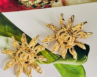 Christian Lacroix Vintage Baroque Large Sun Star Burst Swirl
