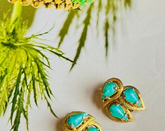 松*様 Christian Dior グリーンジュエリーセット Christian Dior Vintage 1980s Gripoix Emerald Octagon