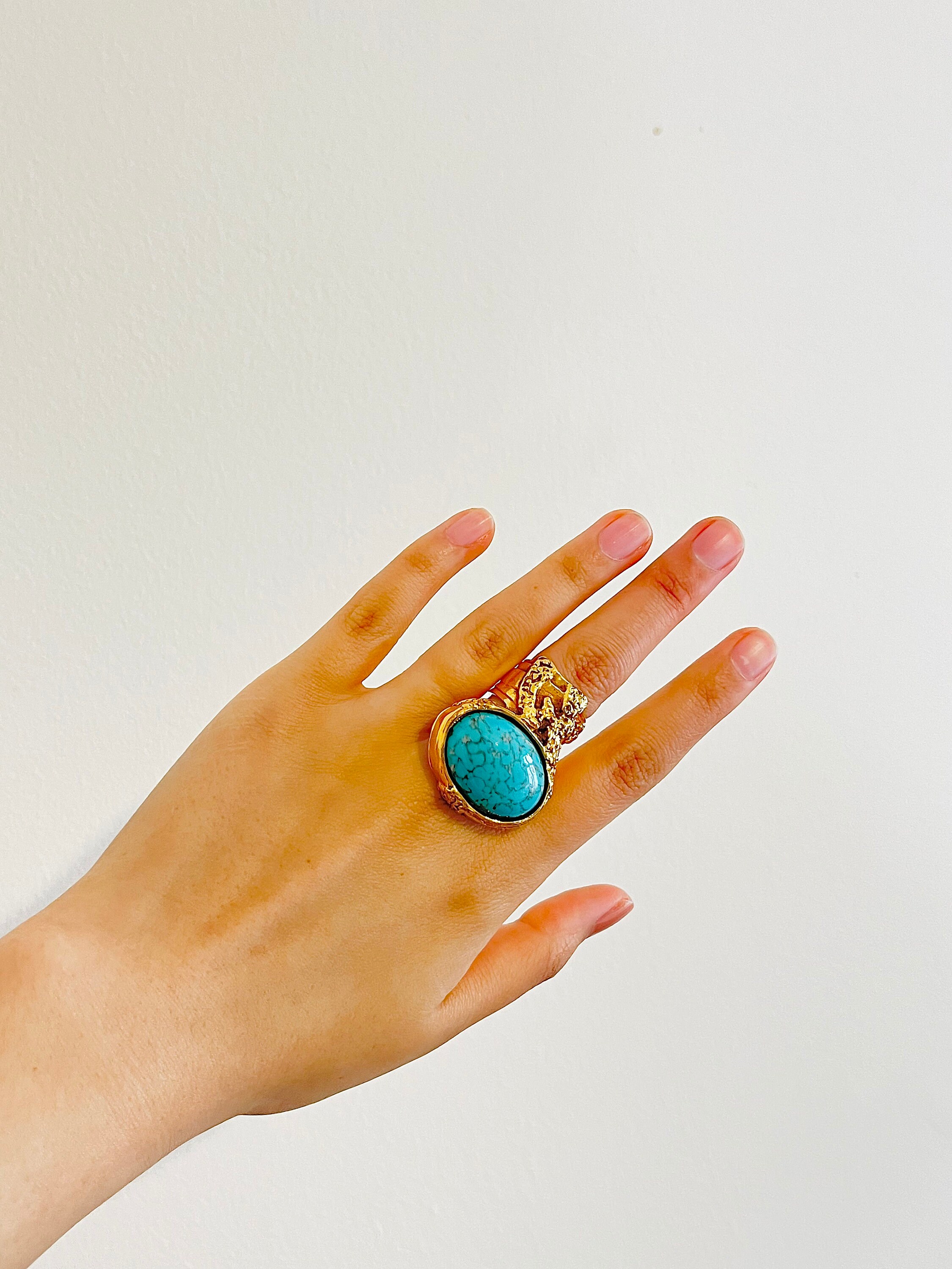 Yves Saint Laurent YSL Arty Turquoise Statement Enamel