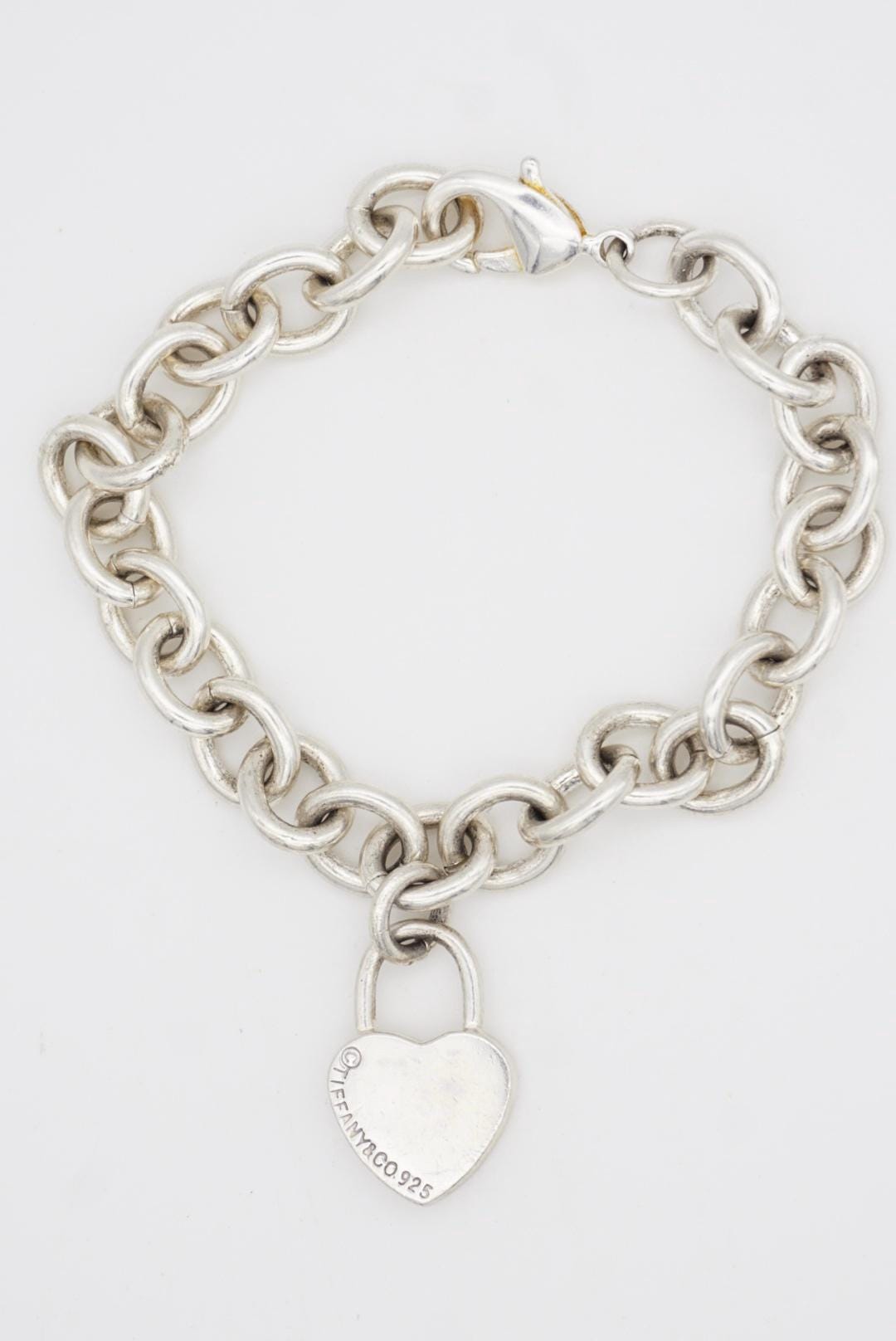 Tiffany & Co Vintage Please Return to Heart Lock Bracelet, 925