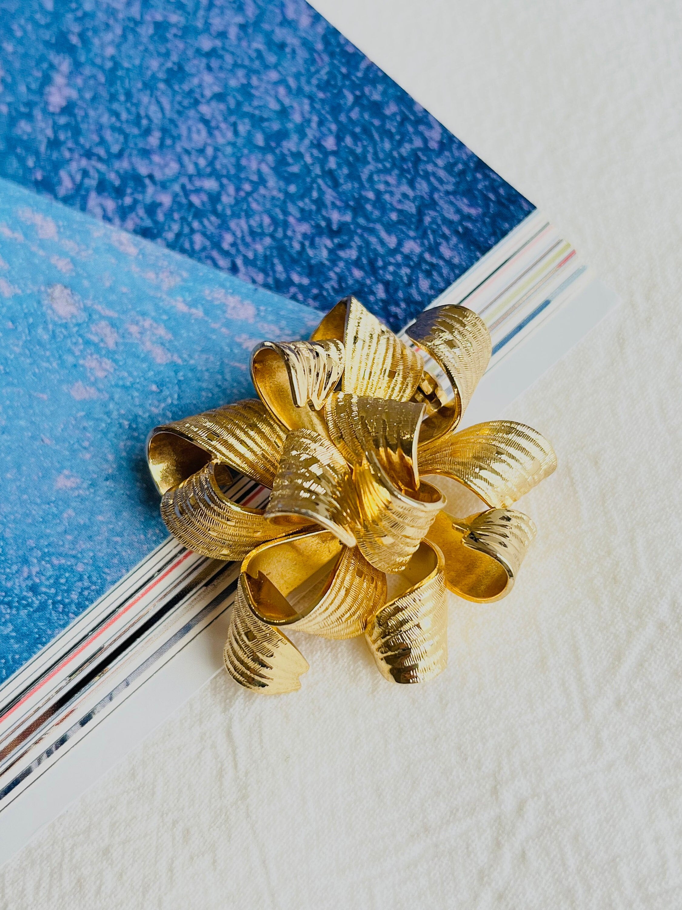 Christmas Chanel Bow Brooch — Blue Blood Metal