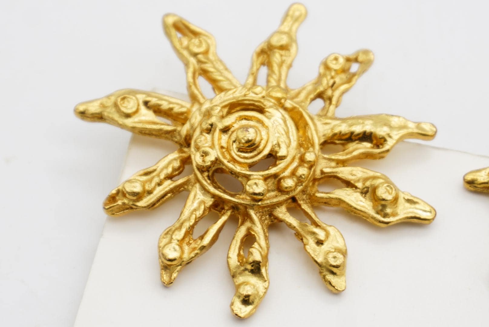 Christian Lacroix Vintage Baroque Large Sun Star Burst Swirl
