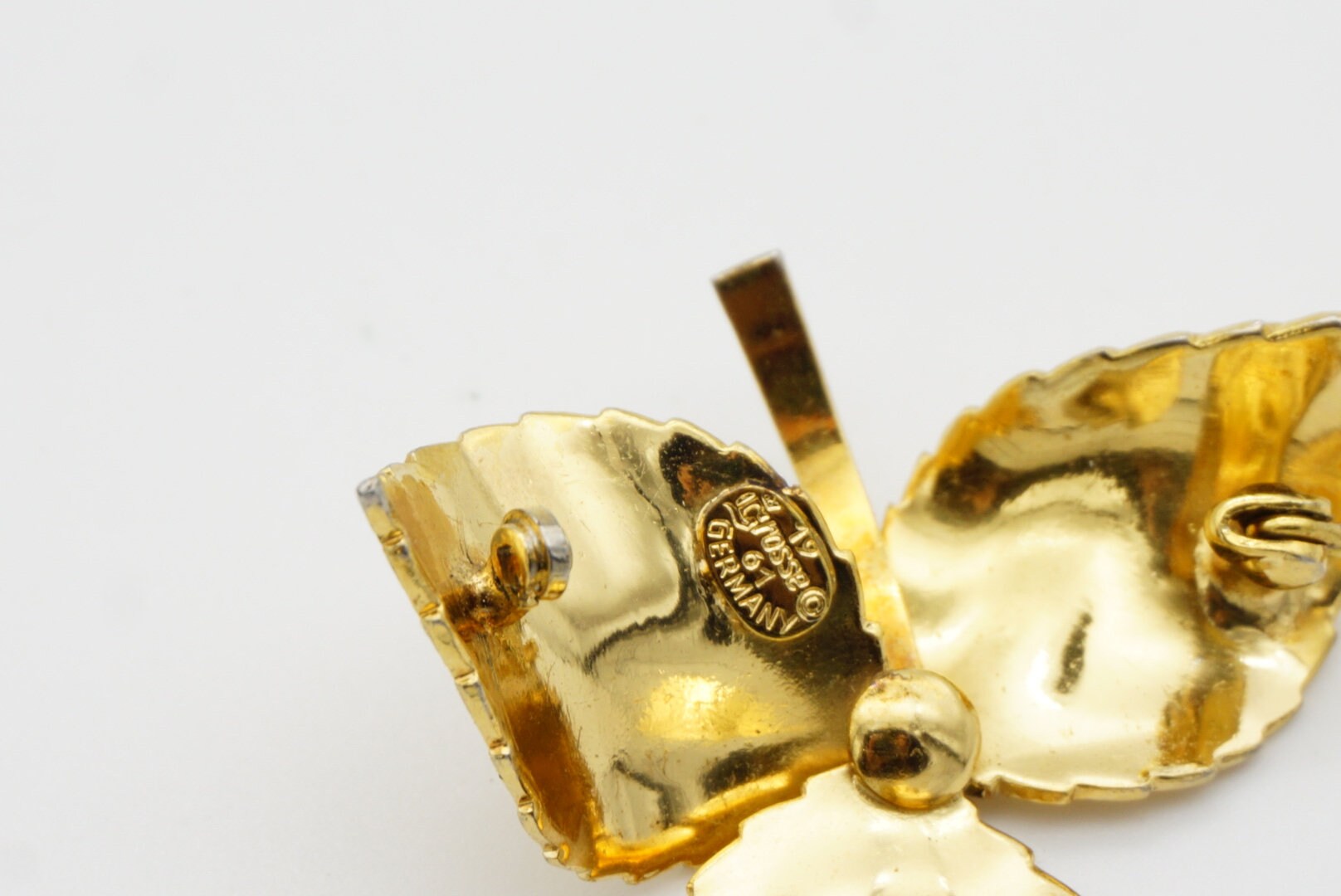 クリスチャンディオール　ヴィンデージ　ビジュー　スイング　ブローチ クリスチャンディオールヴィンデージビジュースイングブローチ