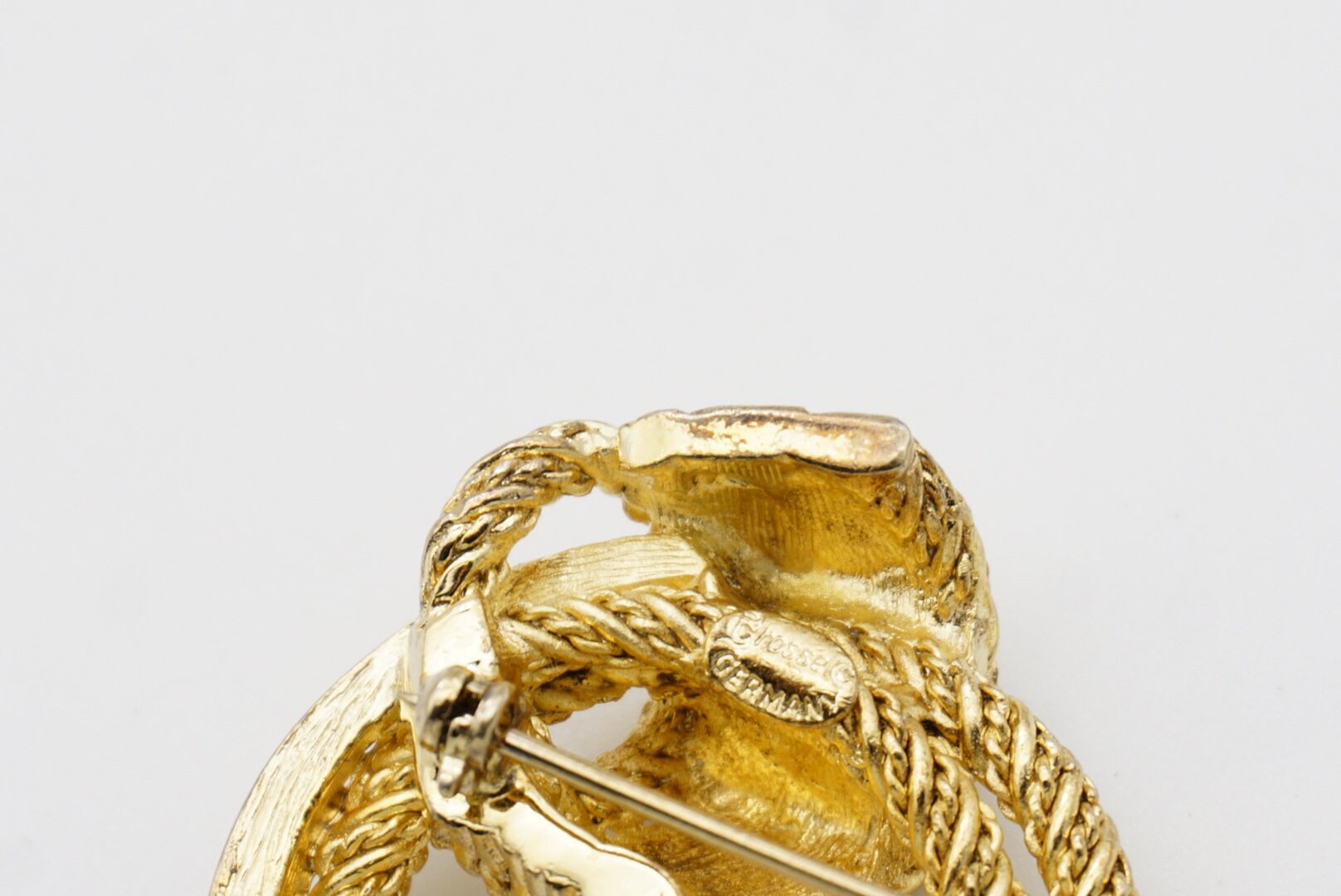 Christian Dior GROSSE 1970s Vintage Crystals Double Hoop Christian Dior GROSSE 1970s Vintage Crystals Double Hoop