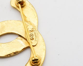 Chanel Vintage 1992 Iconic Coco Logo CC Interlocked Quilted Woven