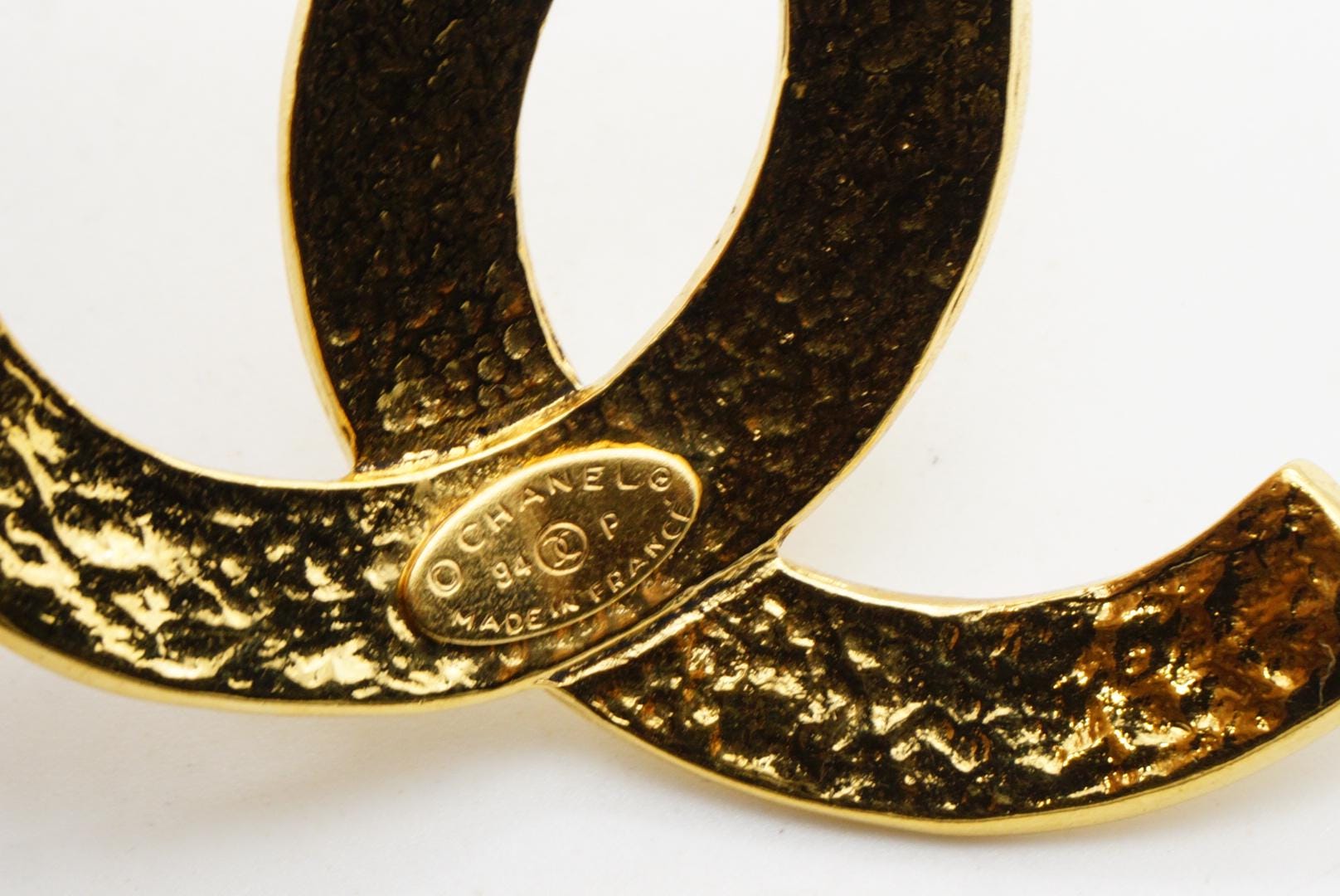 Chanel Vintage 1994 Huge Classic Iconic Coco CC Logo Timeless Glow