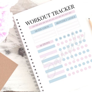 Workout Tracker PRINTABLE | Etsy