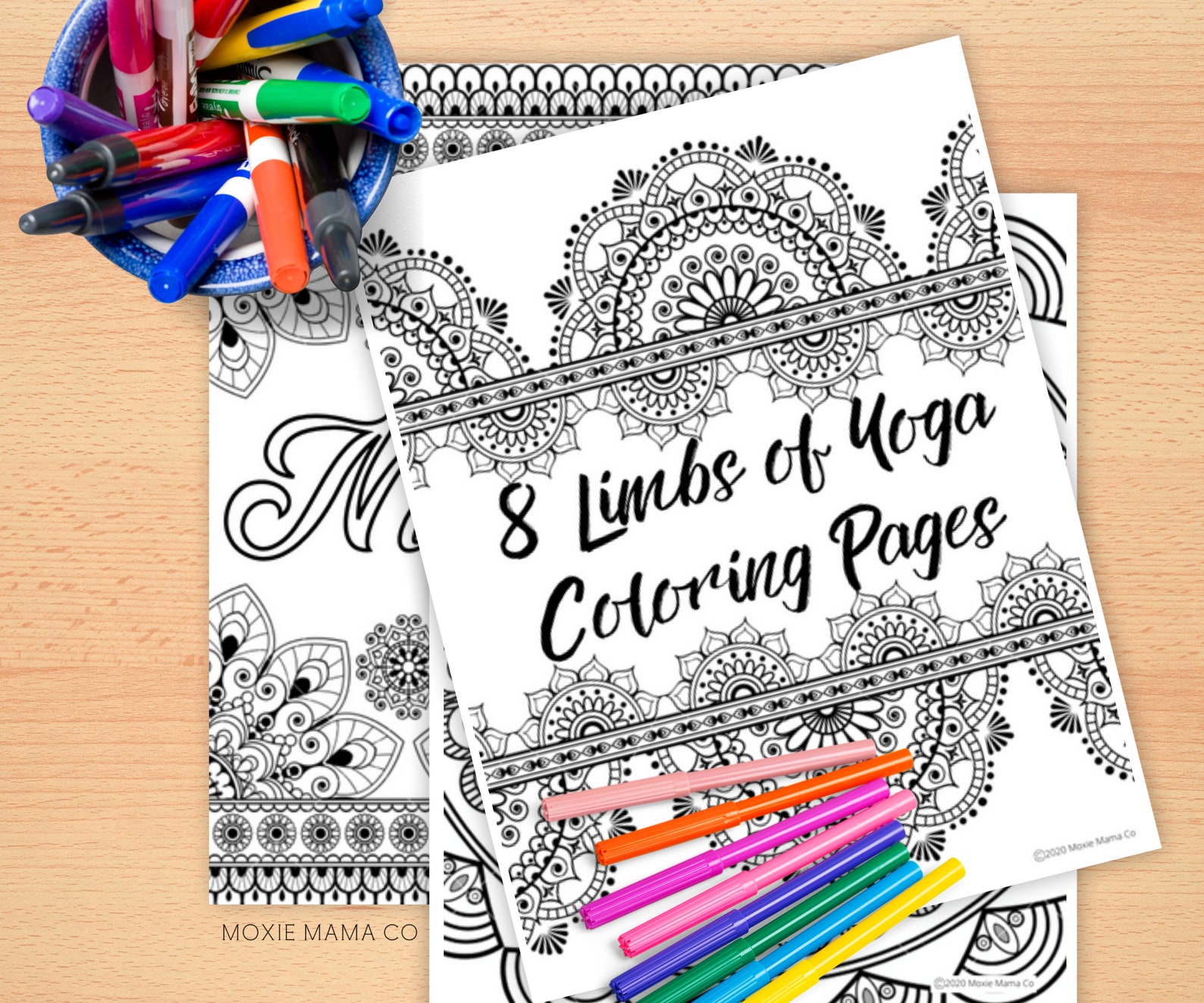 Inspiring 8 Limbs of Yoga Coloring Pages for Adults 18 Printable