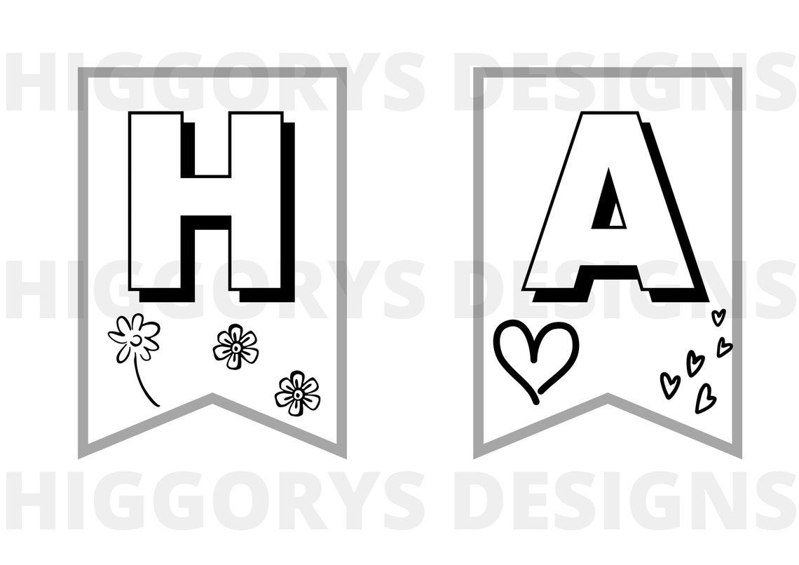 Mothers Day bunting banner Happy Mothers day Colour in | Etsy