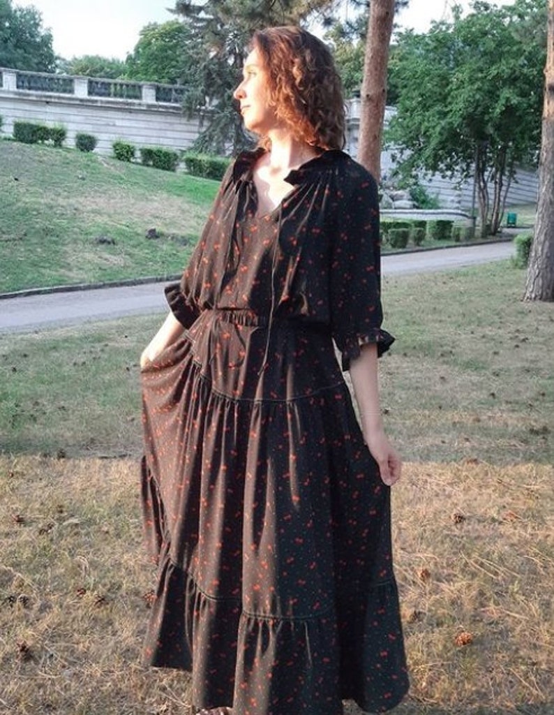 PDF Sewing Patterns Boho Dress Pattern Linen Dress Patterns Etsy UK