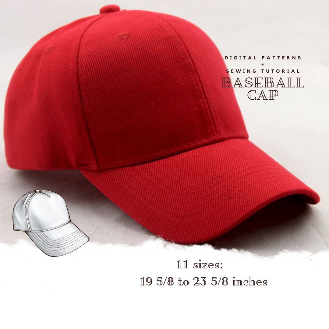 Baseball cap pattern 11 sizes family kit for DIY Digital | Etsy