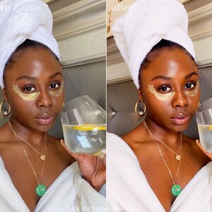 5 Boujiee Presets, Dark Skin Mobile Presets, Melanin Poppin, Black Girl