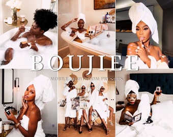 5 Boujiee Presets, Dark Skin Mobile Presets, Melanin Poppin, Black Girl Magic, Brown Skin Queen, Influencer Photo Editing, Aesthetic Feed