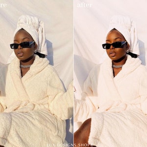 5 Boujiee Presets, Dark Skin Mobile Presets, Melanin Poppin, Black Girl