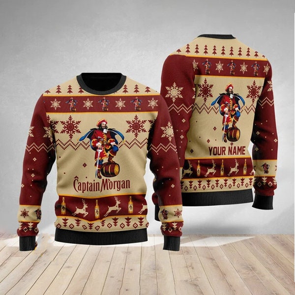 Personalized Captain Morgan Christmas Sweater 3D, Christmas