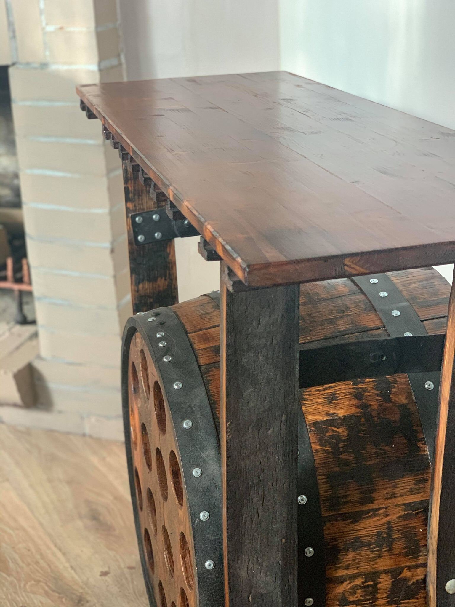 Whisky Fass Wein Rack Schrank handgefertigt aus einem | Etsy