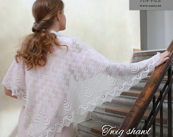Twig shawl pattern