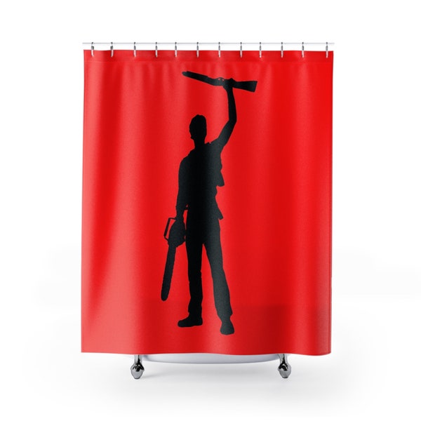 Evil Dead Ash Silhouette Premium Shower Curtain- The Hero