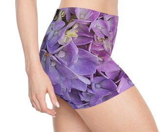 Blütenglück: Hydrangea Hues Damen-Shorts