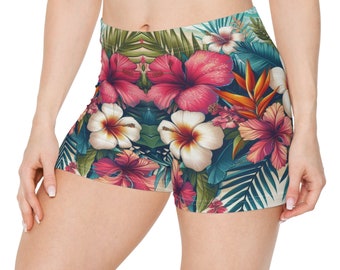 Aloha Bloom : Tropische Eleganz-Damen-Shorts