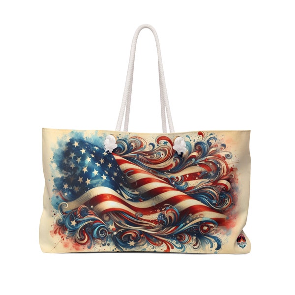 Patriotic Expedition: The Stars and Stripes Weekender Bag