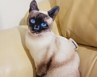 Siamese Cat Plush Etsy