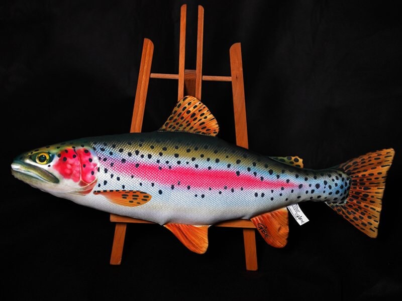 rainbow trout pillow