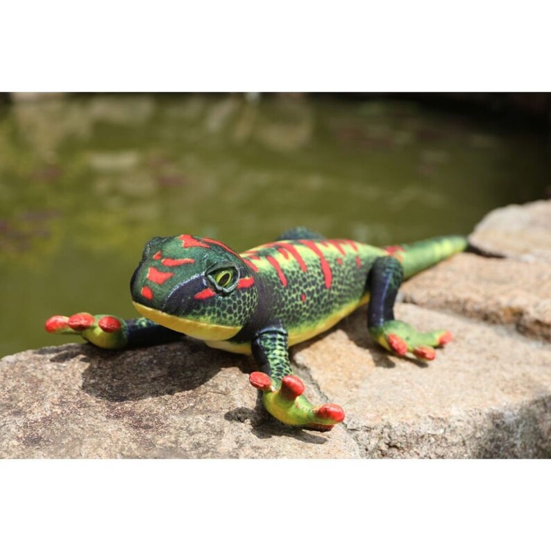 Lizard plush realistic toy lizard stuffed decorative toy Etsy