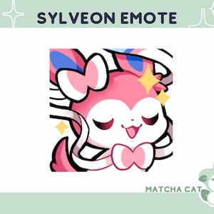 Geanimeerde Sylvieon-emote: Sparkle Twitch/Discord Stream Asset (digitale download)