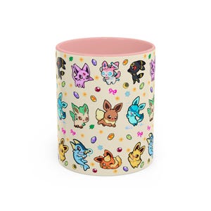 Eeveelution Mug / Anime and Gaming Home decor / Kawaii Gift / Poke Birthday / Personalized Mug / gamer gifts / gaming decor / poke gift image 7