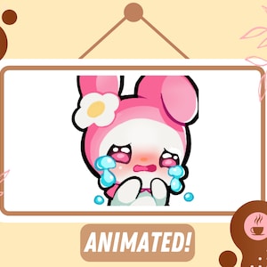 ANIMATED Kawaii Cry Emote / Kawaii Cute Emote for Twitch and Discord