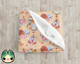 Coperta di peluche Poke: Cozy Cafe / snom cinccino teddiursa jiggly vulpx / Regali di Natale per giocatori / Regali di Natale personalizzati / Legends ZA / POGO