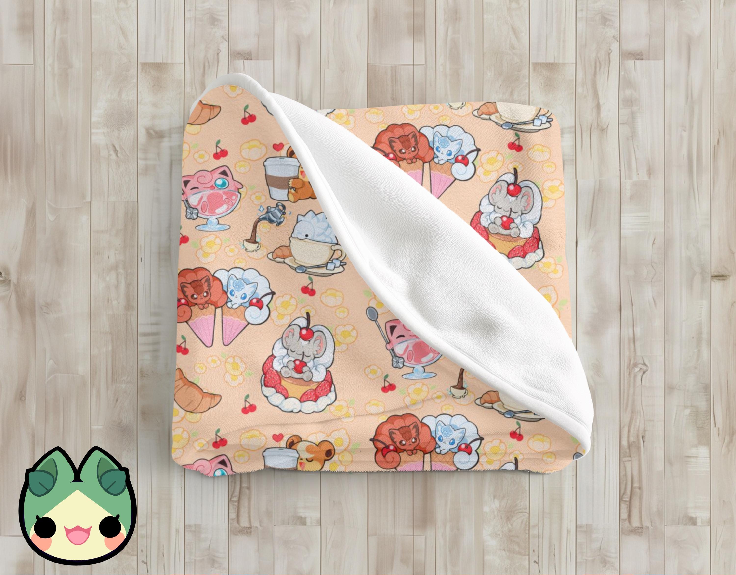 Poke Plush Blanket: Cozy Cafe / Snom Cinccino Teddiursa Jiggly